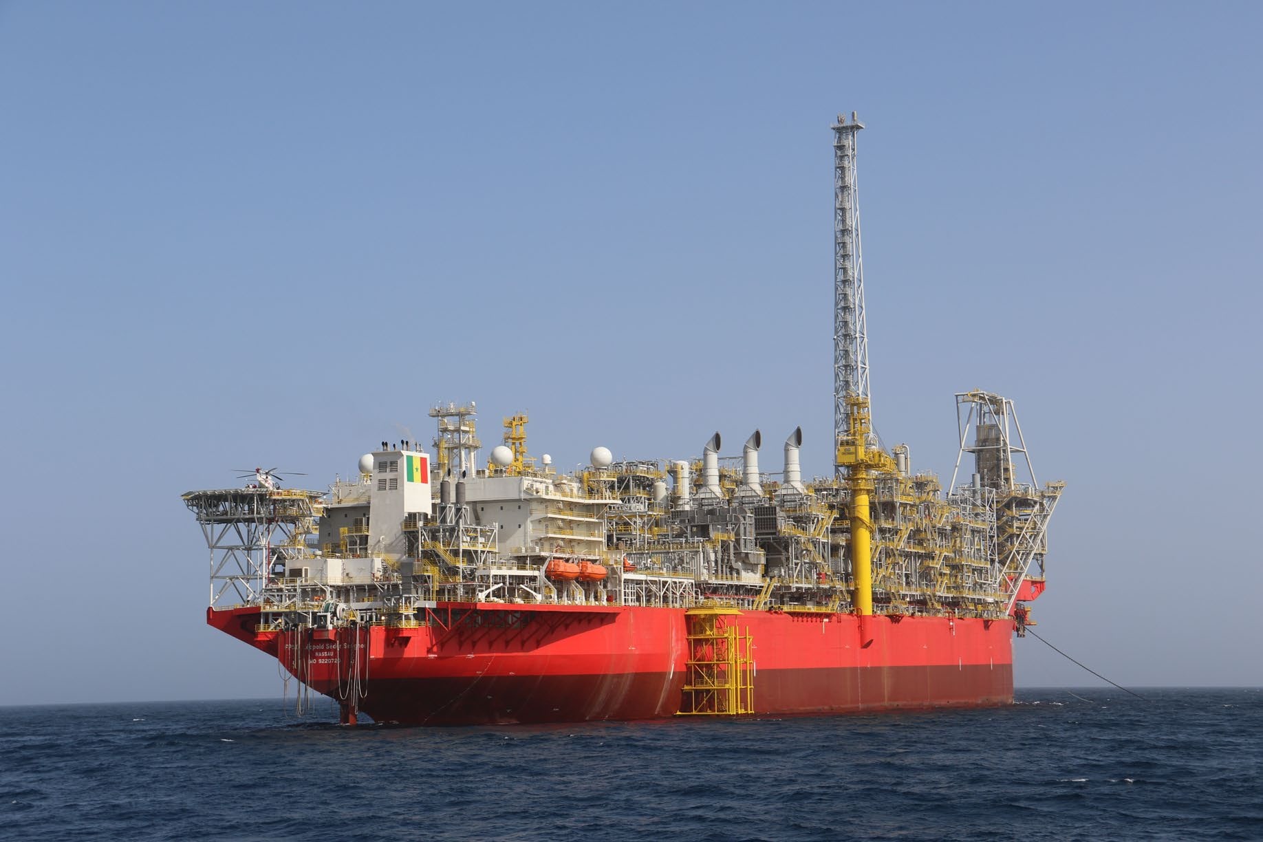 FPSO Léopold Sédar Senghor du projet pétrolier Sangomar au large du Sénégal